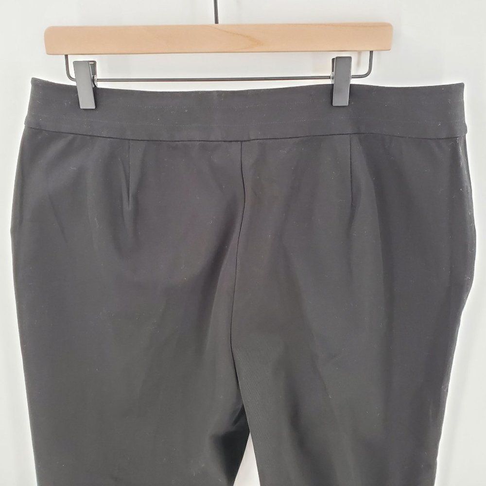 Lauren Ralph Lauren Pants Womens Cotton Front Zip Pockets Black Size 16W - Picture 4 of 9
